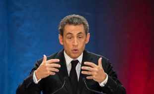 Nicolas Sarkozy le 25 septembre 2014 à Lambersart