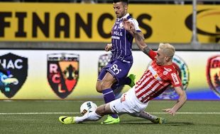 L'attaquant du TFC Corentin Jean lors du match de Ligue 1 à Nancy, le 25 février 2017.