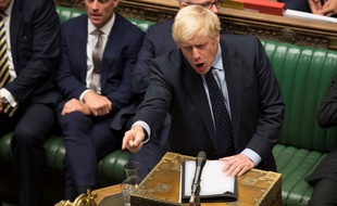 Boris Johnson, le 3 septembre 2019 au Parlement britannique.