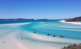Une partie de la Grande Barrière de corail, au large du Queensland (Australie).