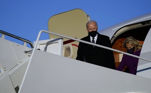 Joe et Jill Biden à Washington, mardi.