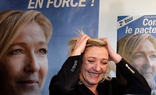Marine Le Pen réalise plus de 20% dans le Nord-Pas-de-Calais au second tour des régionales, le 21 mars 2010