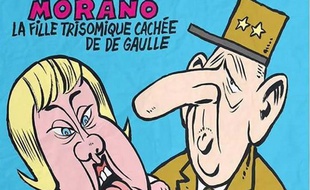Détail de la Une de l'édition de «Charlie Hebdo» datée du 7 octobre 2015, avec une caricature signée Riss.