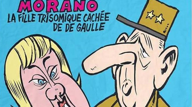 La Blague De Texte Qui Fait Polémique «Charlie Hebdo»: La Une avec Morano en bébé trisomique fait polémique
