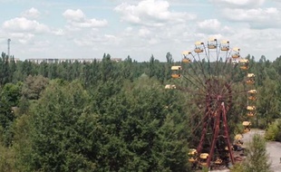Capture d'écran de la vidéo des alentours de la centrale nucléaire de Tchernobyl, 30 ans après, filmés par le journaliste britannique Danny Cooke.