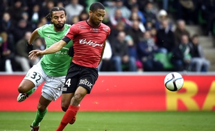 Marcus Coco et les Guingampais auront manqué de réalisme face à Saint-Étienne.