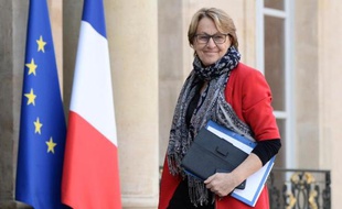 La ministre de la Fonction publique Marylise Lebranchu, le 19 février 2015 au Palais de l'Elysée