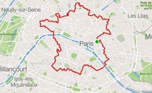 Nicolas Verdès a réalisé 34 kilomètres de marche dans la capitale pour former la France sur l'application STRAVA.