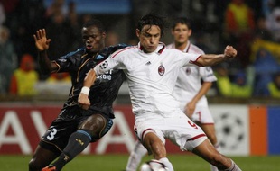 Pippo Inzaghi auteur d'un doublé, le 15 septembre 2009 à Marseille.