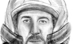 Un portrait robot d'un motard aperçu près du lieu du crime de Chevaline, diffusé par la gendarmerie nationale le 4 novembre 2013