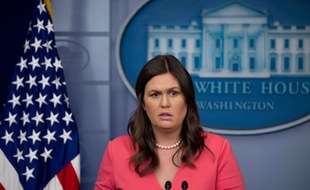 La porte-parole de la Maison Blanche Sarah Sanders, le 18 juin 2018.