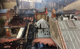 L'impressionnant incendie de la rue ferrère à Bordeaux, a détruit six immeubles.