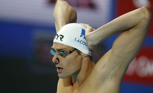 Camille Lacourt aux championnats du monde le 3 août 2015.
