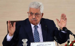 Le président palestinien Mahmoud Abbas, le 23 décembre 2014 à Alger