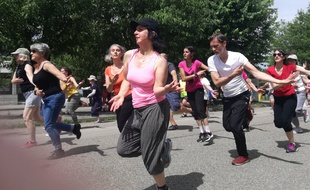 Lyon, le 10 juin 2018. Les répétitions pour le défilé de la Biennale de la danse, prévu le 16 septembre, ont commencé.