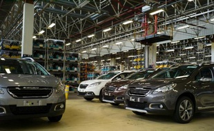 L'usine PSA de Mulhouse, le 7 mai 2013