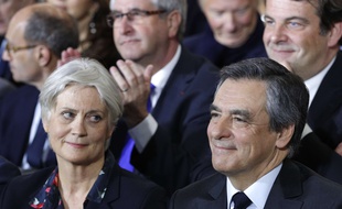 Penelope Fillon et son mari, le 29 janvier 2017.