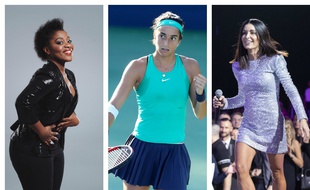 Claudia Tagbo, Caroline Garcia et Jenifer.