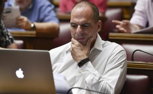 Yianis Varoufakis le 10 juillet 2015 au Parlement à Athènes