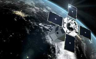 Un satellite. Illustration.