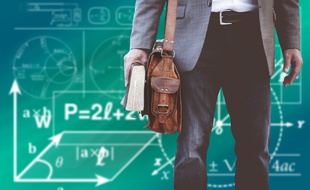 Illustration : Un enseignant de maths.