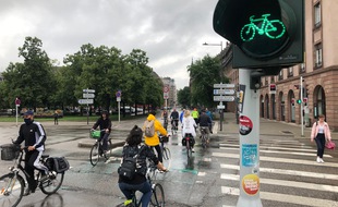 Feu vert pour les cyclistes à Strasbourg !