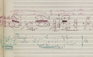 Partition de la main de Pierre Boulez