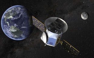 Cette image fournie par la Nasa montre une illustration du Transiting Exoplanet Survey Satellite (TESS),qui devrait être lancé le 16 avril 2018.