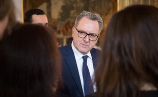 Richard Ferrand, le 22 février 2018 à l'Elysée.