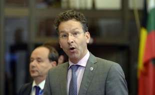 Jeroen Dijsselbloem, ministre des Finances néerlandais, le 13 juillet 2015 à Bruxelles