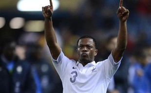 Le défenseur français Patrice Evra, le 16 octobre 2012 à Madrid.