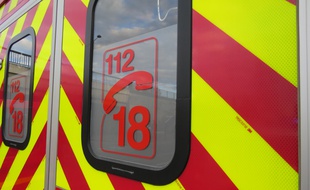 Un camion de pompiers. Illustration