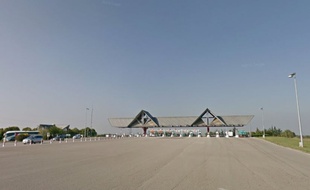 La gare de péage de Chatuzange-le-Goubet, dans la Drôme.