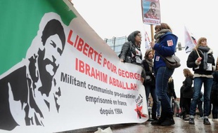 Manifestation de soutien pour Georges Ibrahim Abdallah à Toulouse le 26 janvier 2013