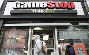 Un magasin GameStop (vente de jeux vidéo) à New York, le 27 janvier 2021.