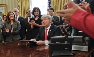 Donald Trump le 30 janvier à la Maison Blanche.