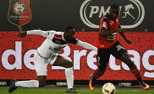 Paul-Georges Ntep lors du match entre Rennes et Guingamp, le 30 septembre 2016.
