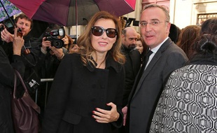 Valérie Trierweiler lors du défilé Dior à Paris, le 28 févier 2014.