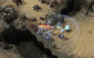 Capture d'écran d'une partie de «StarCraft 2».