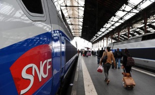 Illustration: Un train de la SNCF.