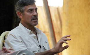 L'acteur américain George Clooney le 8 janvier 2011 à Juba au Sud-Soudan