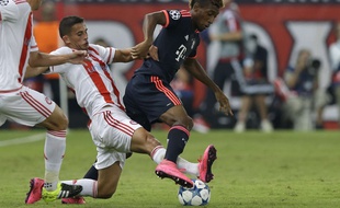 Kingsley Coman a brillé lors de la victoire du Bayern Munich sur le terrain de l'Olympiakos (0-3) en Ligue des champions, le 16 septembre 2015.