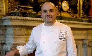 Le cuisinier Laurent Lemal sacré "Bocuse d'or France", le 22 septembre 2015 à Paris
