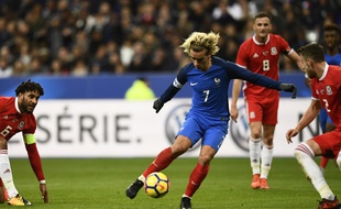 Antoine Griezmann lors du match France-Galles au Stade de France, le 10 novembre 2017.
