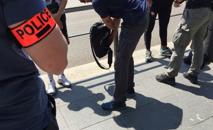 Illustration. Contrôles de police .Strasbourg le 17 juillet 2019.