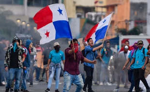 Des manifestants le 30 octobre 2019 à Panama City.