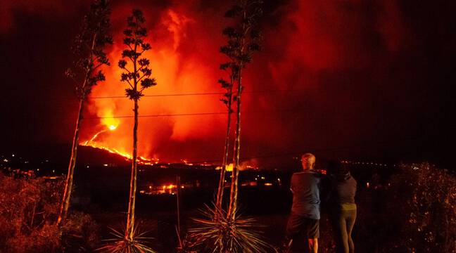 Varios aviones quedaron en tierra en el aeropuerto de La Palma