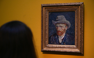 Un autoportrait du peintre Van Gogh. Illustration
