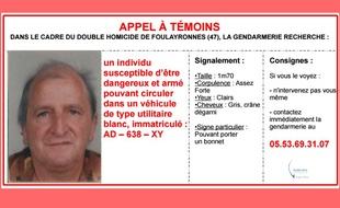 Appel à témoins lancé par la gendarmerie nationale le 3 décembre 2015.