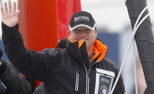 Le skipper brtiannique Alex Thomson le 10 novembre 2012;
